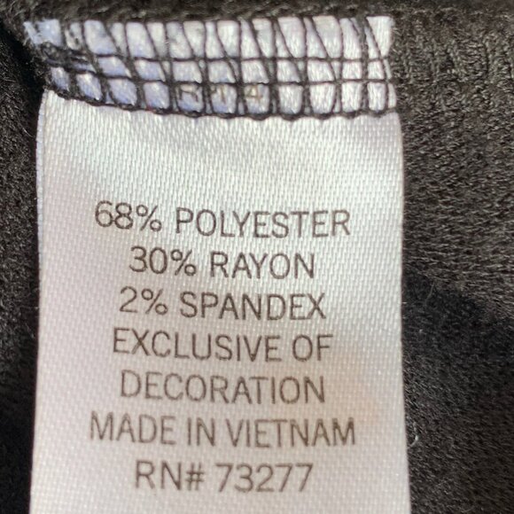 ๐ฑ 5 FOR $10. EVRI TEXTURED BLACK ROUND NECK LONG SLEEVE TOP SIZE 1X - Picture 6 of 7